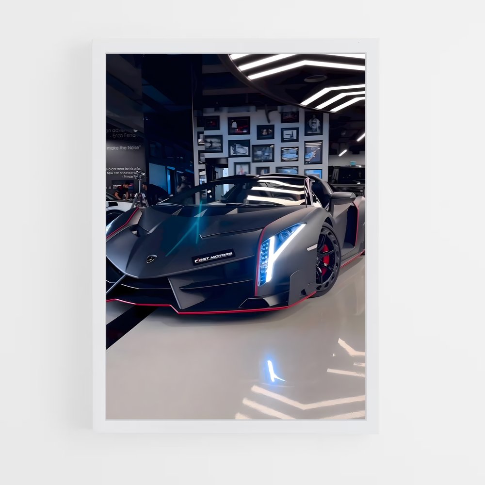 Poster Lamborghini Veneno (vue 3)